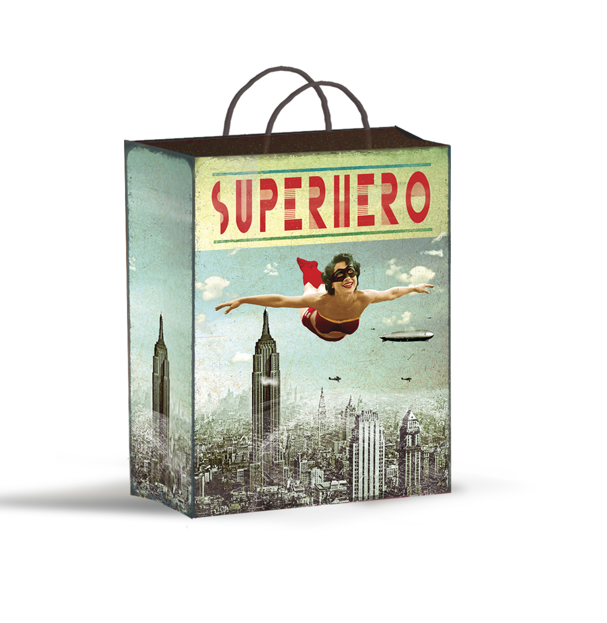 Superhero Girl Party Gift Bag by Max Hernn Superhero Girl Party Gift Bag by Max Hernn
